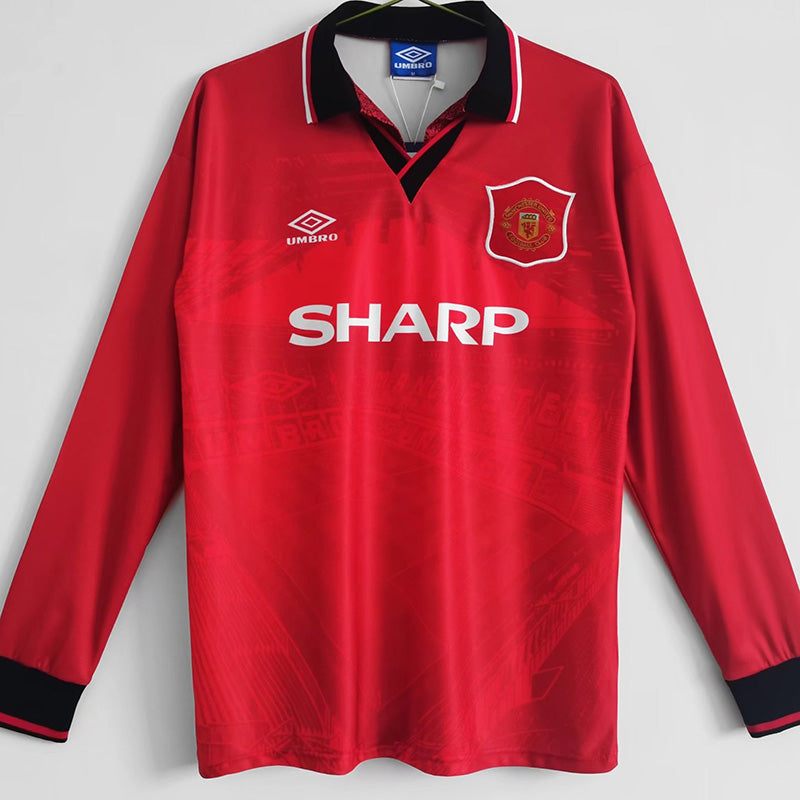 Manchester United Local Retro 1994 Manga larga