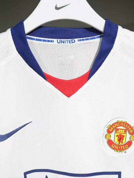 Manchester United Visitante Versión Jugador Retro 2008 Manga larga