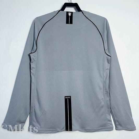 Manchester United Portero Retro 2007 Manga larga Grey