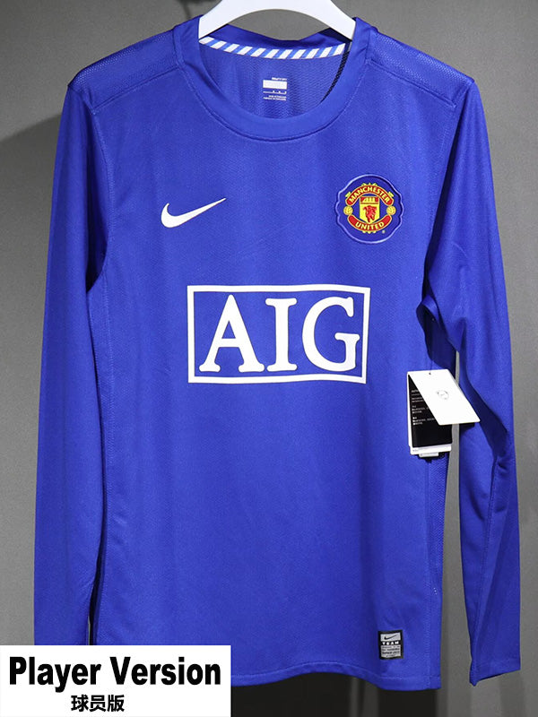 Manchester United Tercera Versión Jugador Retro 2008 Manga larga