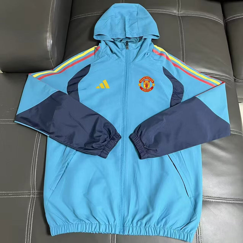 Manchester United 26/27 Cortavientos Blue Windbreaker