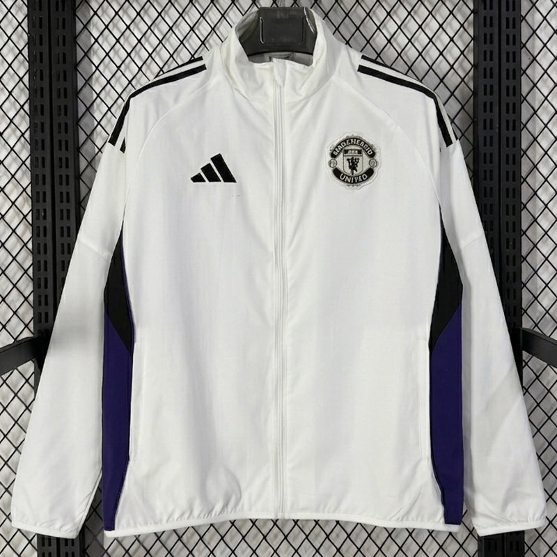 Manchester United 26/27 Cortavientos White Windbreaker (1)