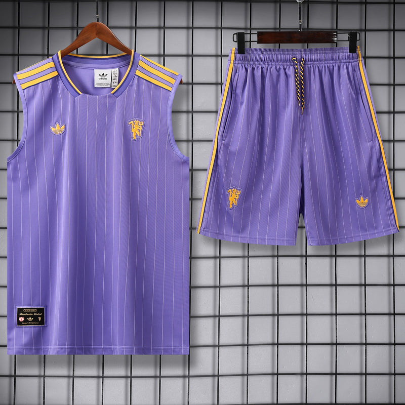 Manchester United 25/26 Pantalon / Shorts Purple Tank top and
