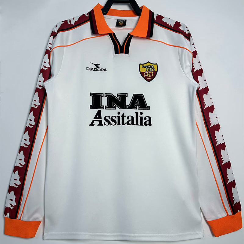 AS Roma Retro Visitante Manga Larga 1998/99