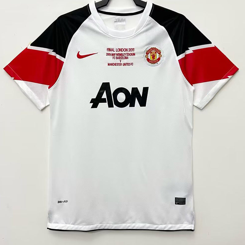 Manchester United Retro 2010/11 (Visitante Blanca Final Champions)