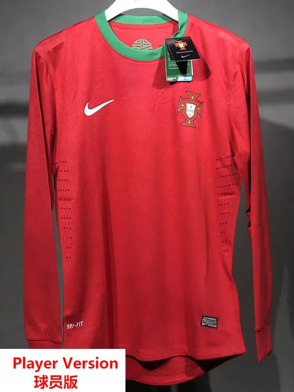 Selección de Portugal Retro Versión Jugador 2012 Manga Larga