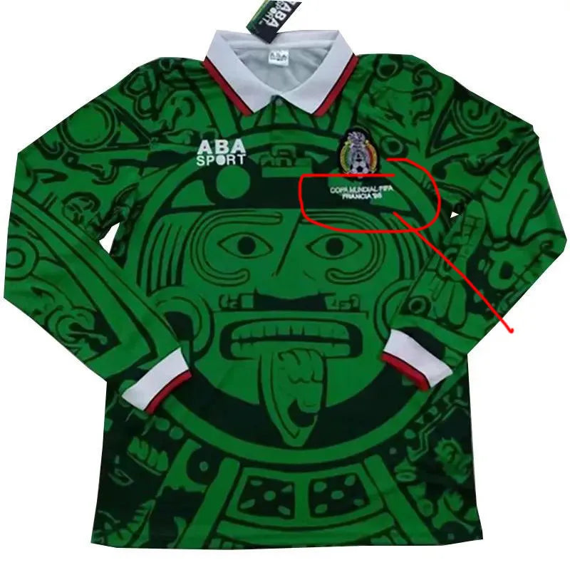 Selección de México Retro 1998 Manga Larga