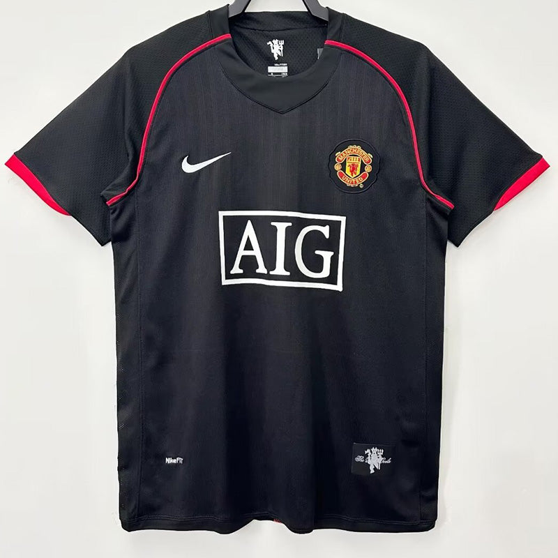 Manchester United Retro 2007/08 (Visitante Negra)