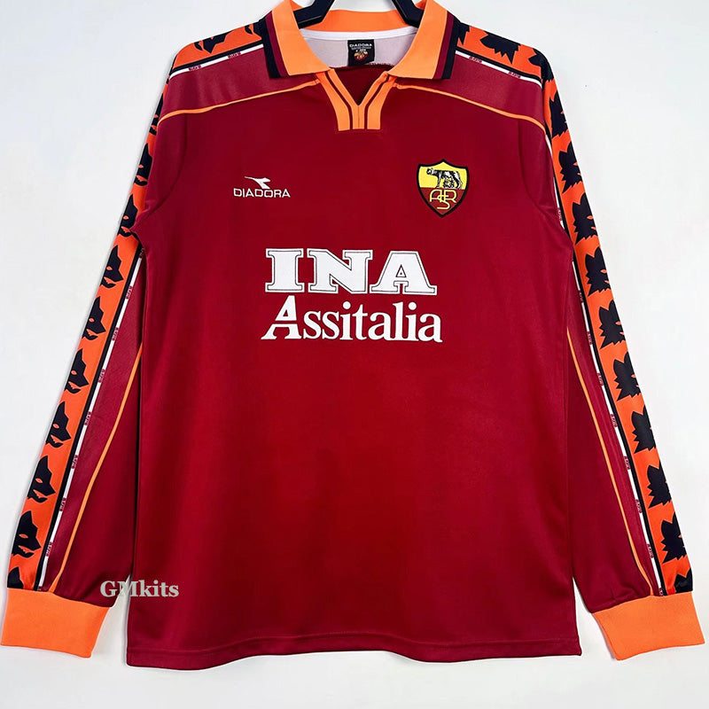 AS Roma Retro Manga Larga 1998/99