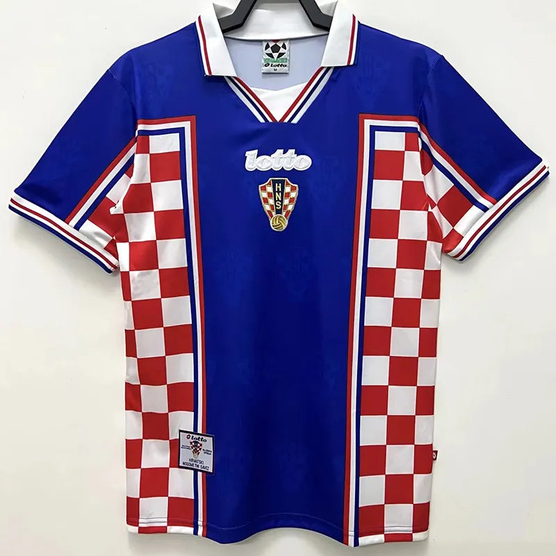 Selección de Croacia Retro 1998 Visitante Azul