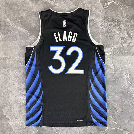 Camiseta NBA Dallas Mavericks – FLAGG #32 – City Edition · negra · 2026/27 - vista 2