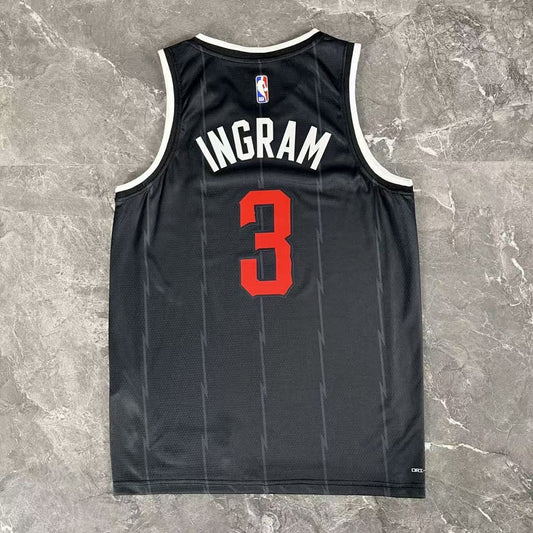 Camiseta NBA Minnesota Timberwolves – INGRAM #3 – City Edition · negra · 2026/27 - vista 2