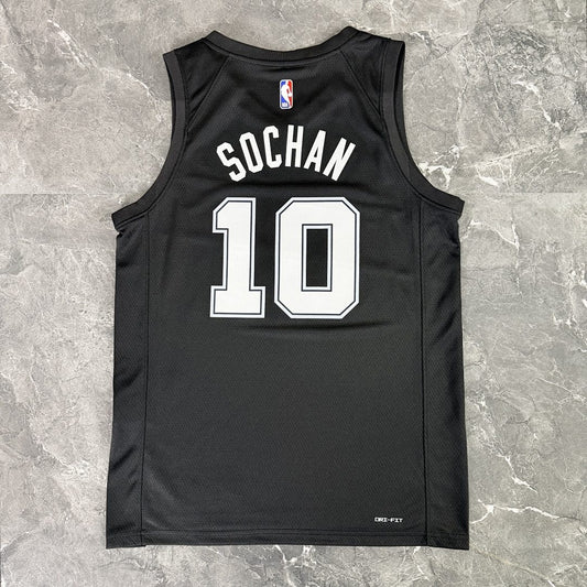 Camiseta NBA San Antonio Spurs – FOX #4 – City Edition · negra · 2026/27 - vista 2