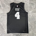 Camiseta NBA San Antonio Spurs – FOX #4 – City Edition · negra · 2026/27 - vista 2