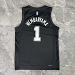 Camiseta NBA San Antonio Spurs – WEMBANYAMA #1 – City Edition · negra · 2026/27 - vista 2