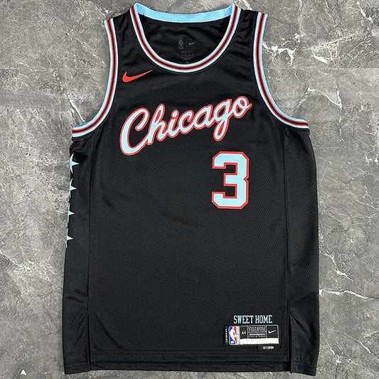 Camiseta NBA Chicago Bulls – GIDDEY #3 – negra · 2026 - vista 1