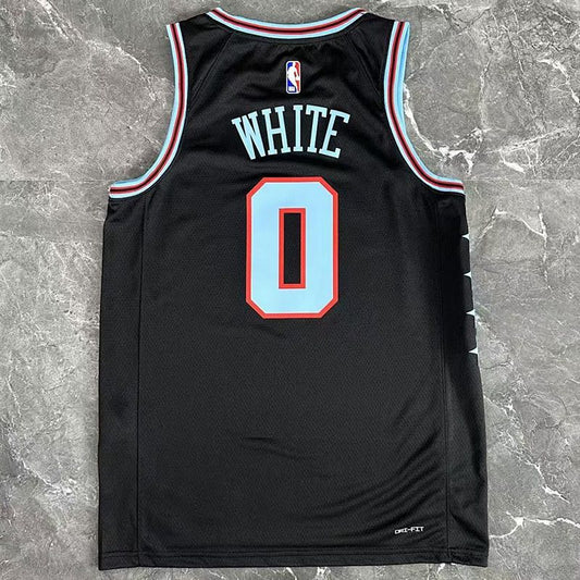 Camiseta NBA Chicago Bulls – WHITE #0 – negra · 2026 - vista 2