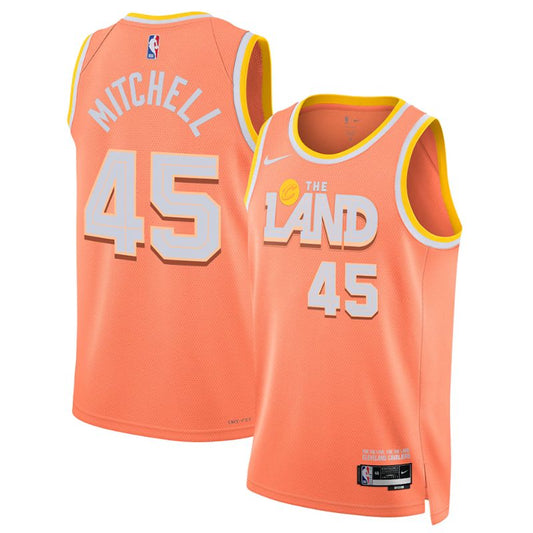 Camiseta NBA retro Cleveland Cavaliers – MITCHELL #45 – City Edition · naranja · 2026 - vista 1