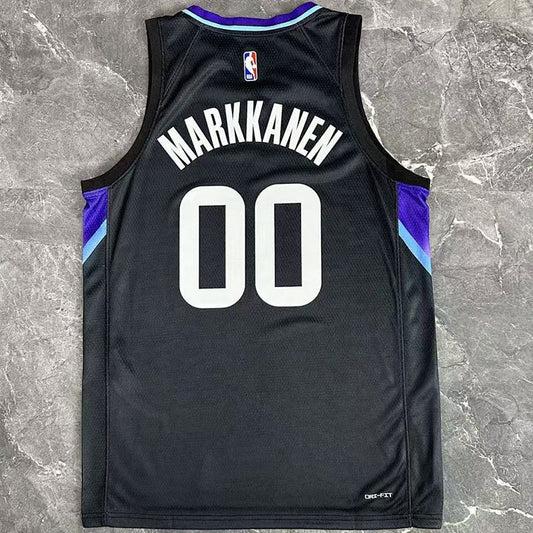 Camiseta NBA Utah Jazz – MARKKANEN #00 – negra · 2026 - vista 2