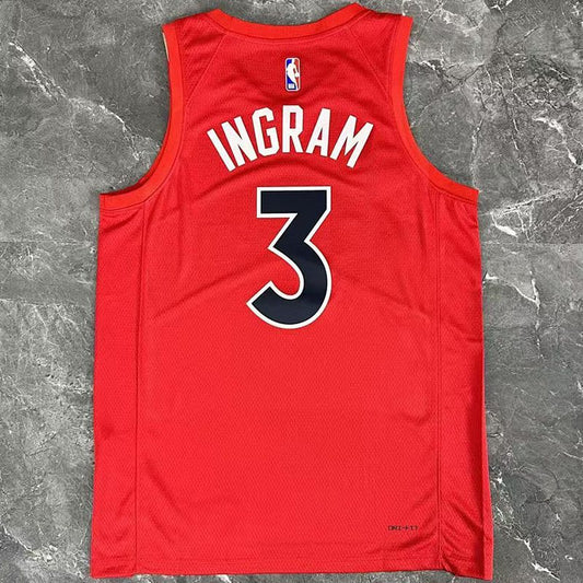 Camiseta NBA Toronto Raptors – INGRAM #3 – roja · 2023 - vista 2