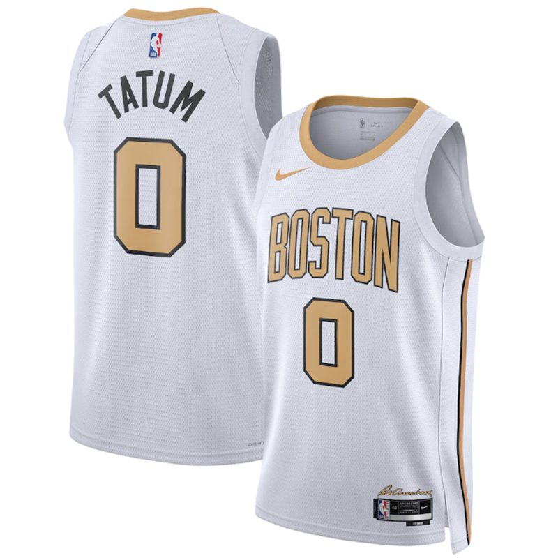 Camiseta NBA Boston Celtics – TATUM #0 – City Edition · blanca · 2026 - vista 1