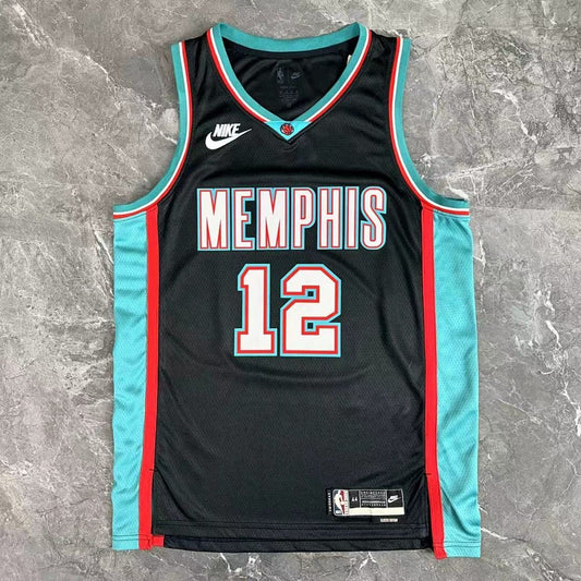 Camiseta NBA retro Memphis Grizzlies – MORANT #12 – Retro · negra · 2026 - vista 2