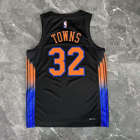 Camiseta NBA New York Knicks – TOWNS #32 – negra · 2026 - vista 2