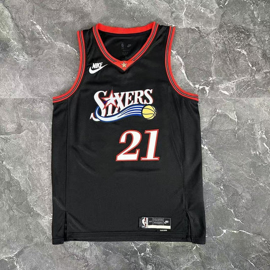 Camiseta NBA retro Philadelphia 76ers – EMBIID #21 – Retro · negra · 2026 - vista 1