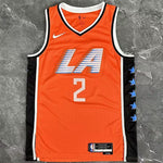 Camiseta NBA LA Clippers – LEONARD #2 – City Edition · naranja · 2026 - vista 2