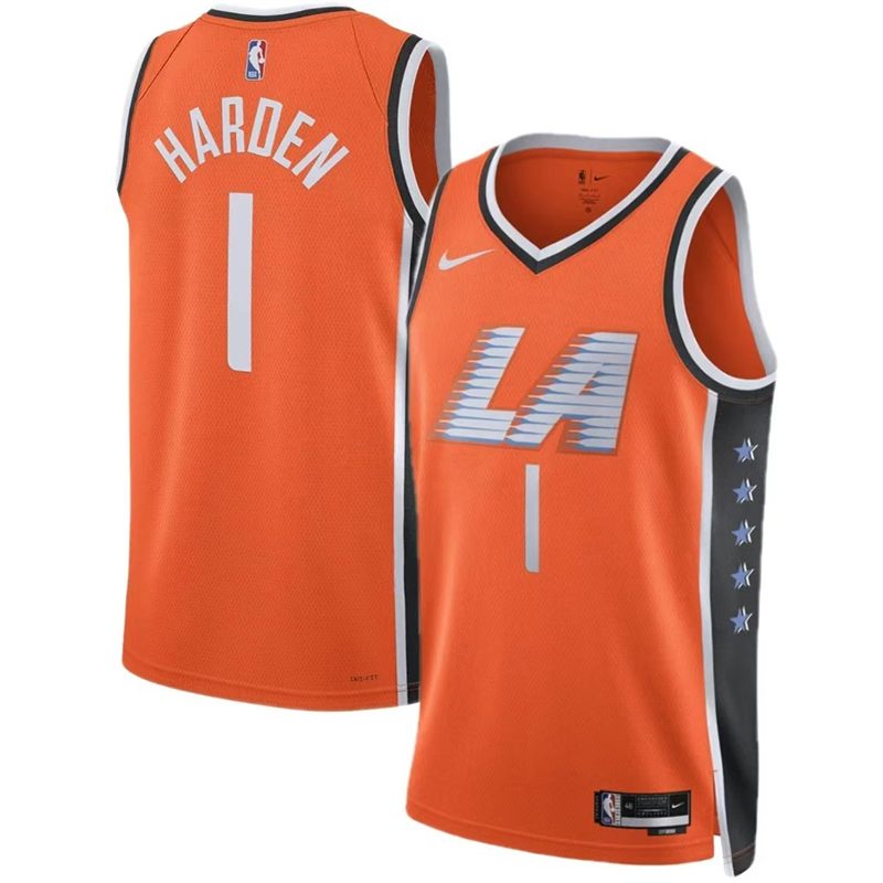 Camiseta NBA LA Clippers – HARDEN #1 – City Edition · naranja · 2026 - vista 1