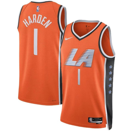 Camiseta NBA LA Clippers – HARDEN #1 – City Edition · naranja · 2026 - vista 1