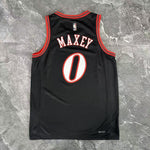 Camiseta NBA retro Philadelphia 76ers – MAXEY #0 – City Edition · negra · 2026 - vista 2