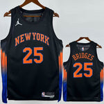 Camiseta NBA New York Knicks – BRIDGES #25 – negra · 25-26 - vista 1