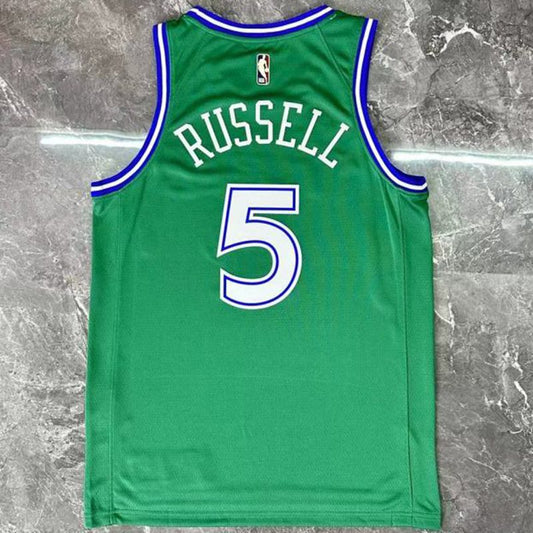 Camiseta NBA retro Dallas Mavericks – RUSSELL #5 – Retro · verde · 2026 - vista 2