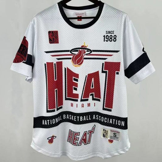 Camiseta casual NBA Miami Heat – Retro · blanca · 2026 - vista 1