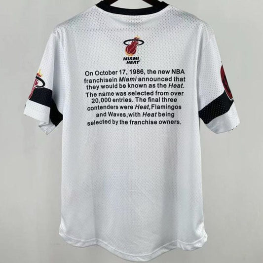 Camiseta casual NBA Miami Heat – Retro · blanca · 2026 - vista 2