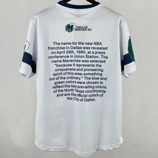 Camiseta casual NBA Dallas Mavericks – Retro · blanca · 2026 - vista 2