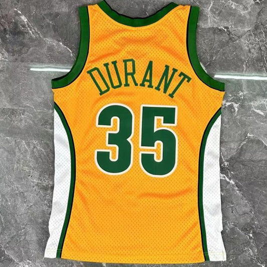 Camiseta NBA Seattle SuperSonics – DURANT #35 – amarilla · 2007/08 - vista 2