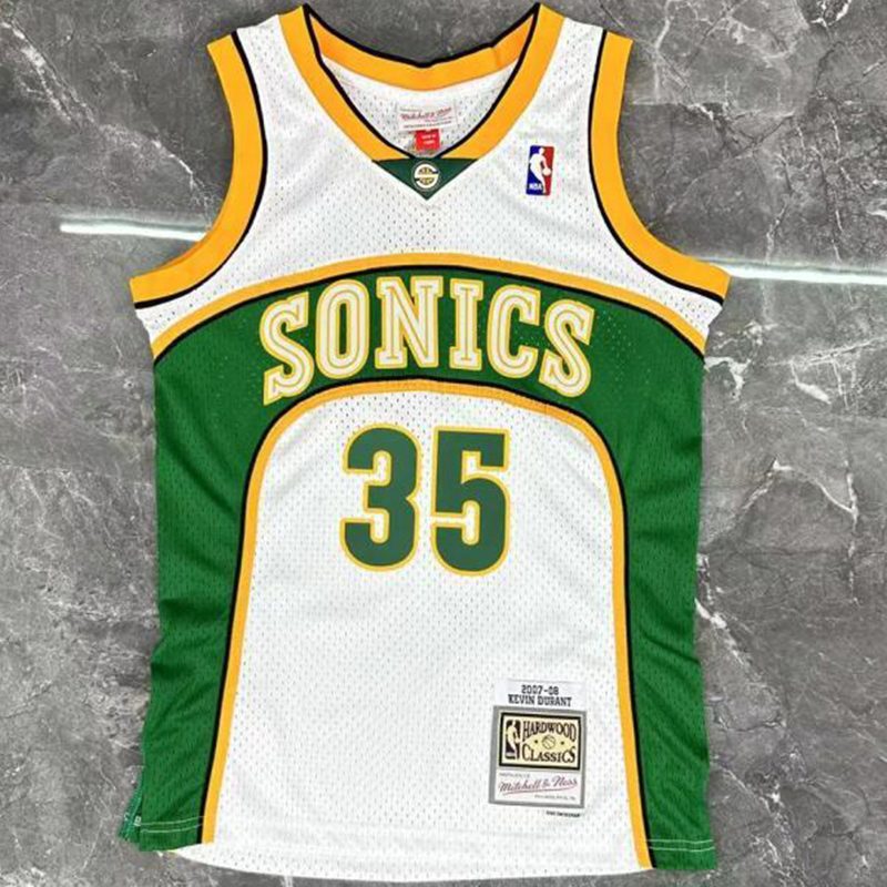 Camiseta NBA Seattle SuperSonics – DURANT #35 – blanca · 2007/08 - vista 1