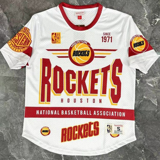 Camiseta casual NBA Houston Rockets – Retro · blanca · 2026 - vista 1