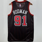 Camiseta NBA Chicago Bulls – RODMAN #91 – negra · 2025/26 - vista 2