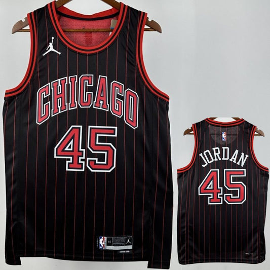Camiseta NBA Chicago Bulls – JORDAN #45 – negra · 2025/26 - vista 1