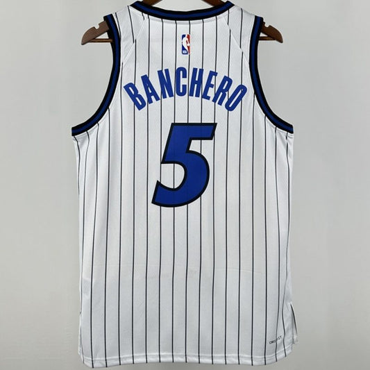Camiseta NBA Orlando Magic – BANCHERO #5 – blanca · 2026 - vista 2