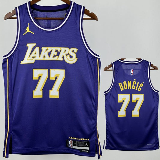 Camiseta NBA Los Angeles Lakers – DONCIC #77 – morada · 2026 - vista 1