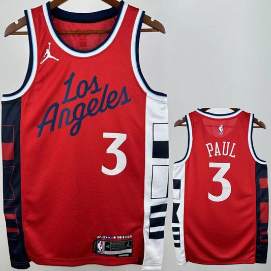 Camiseta NBA LA Clippers – PAUL #3 – roja · 2025 - vista 1