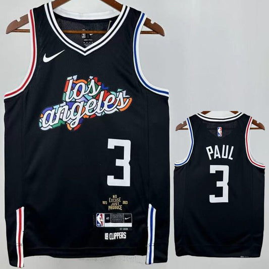 Camiseta NBA LA Clippers – PAUL #3 – City Edition · negra - vista 1