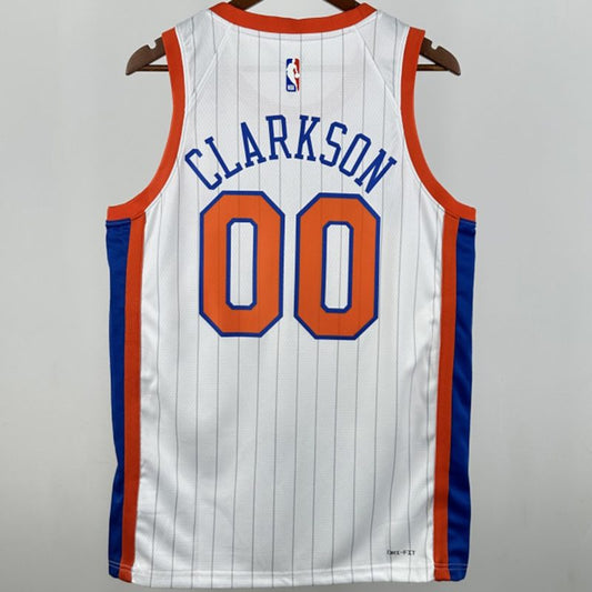 Camiseta NBA New York Knicks – CLARKSON #00 – City Edition · blanca · 2025/24 - vista 2