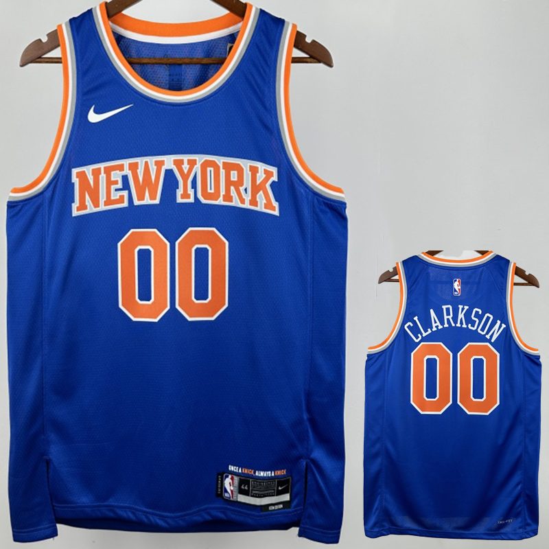 Camiseta NBA New York Knicks – CLARKSON #00 – City Edition · azul - vista 1
