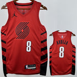 Camiseta NBA Portland Trail Blazers – AVDIJA #8 – roja - vista 1