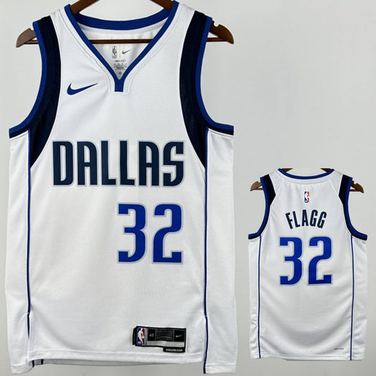 Camiseta NBA Dallas Mavericks – FLAGG #32 – City Edition · blanca - vista 1